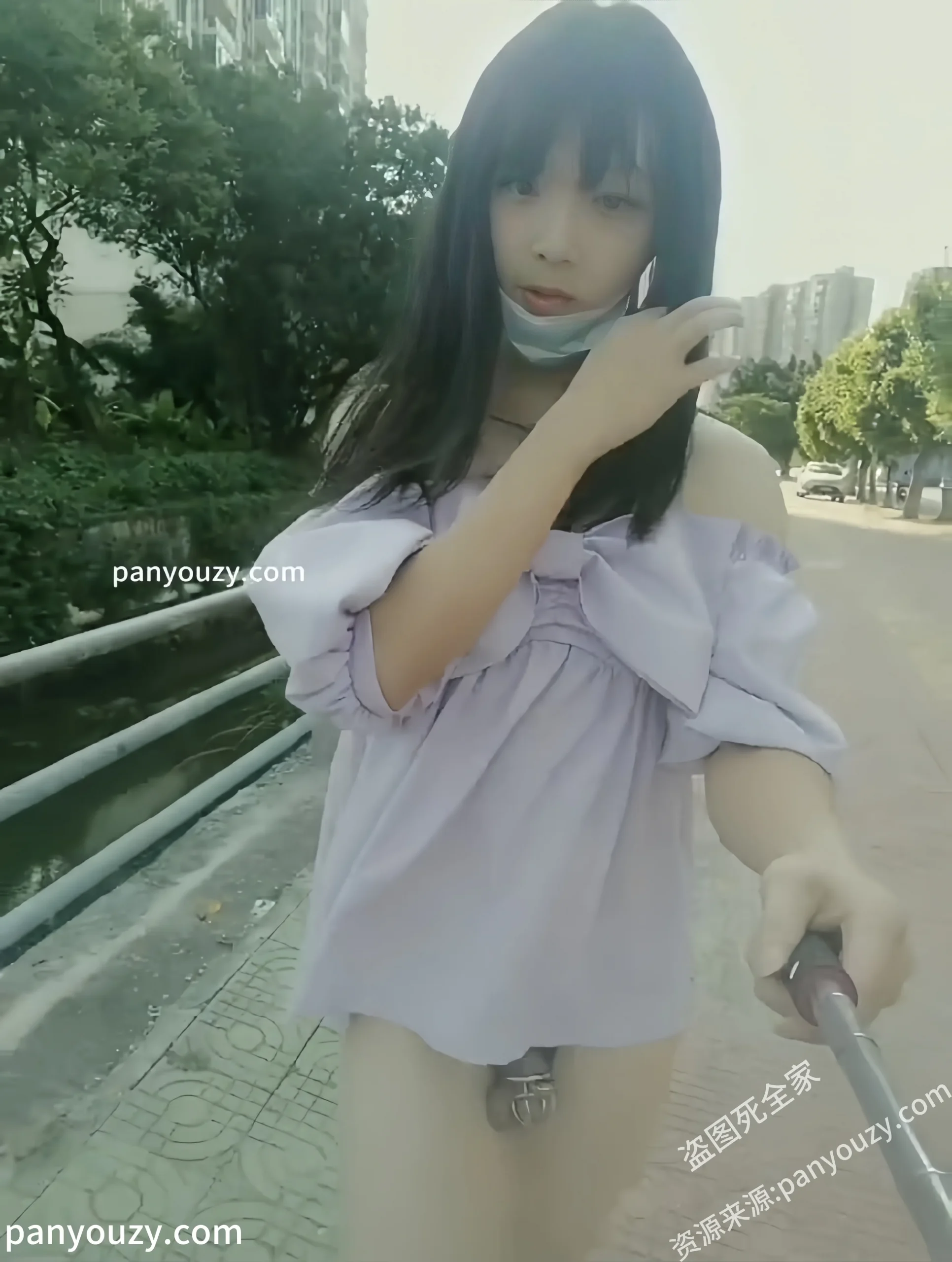 图片[4]-大屌萌妹系列-有点变态自己对着自己嘴射精，户外佩戴贞操锁露出自慰【40V】-51欢迎您！